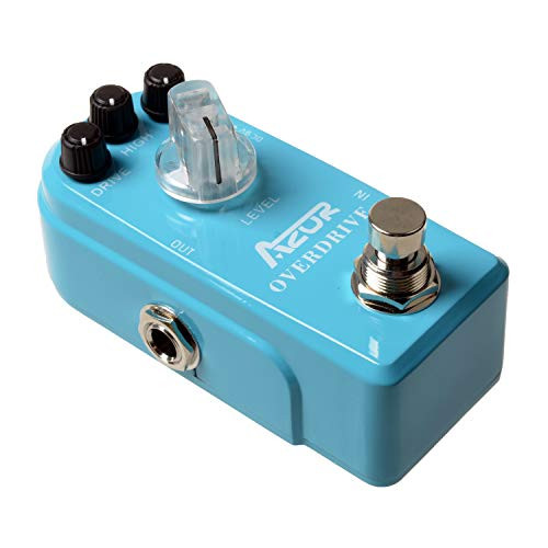 AZOR Classical Overdrive Guitar Effect Pedal with True Bypass Blue AP308 AZOR Classical Overdrive Guitar Effect Pedal with True Bypass Blue AP308