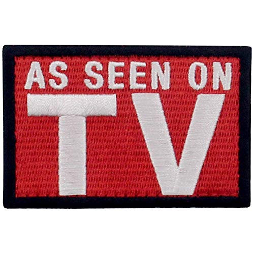 As Seen On TV Patch Embroidered Morale Applique Fastener Hook Loop Emblem As Seen On TV Patch Embroidered Morale Applique Fastener Hook Loop Emblem