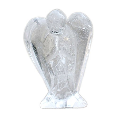 Carved Clear Quartz Gemstone Peace Angel Pocket Guardian AngelHealing Statue 15 inch Carved Clear Quartz Gemstone Peace Angel Pocket Guardian AngelHealing Statue 15 inch