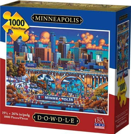 Dowdle Folk Art Minneapolis Puzzle 1000 Pieces Dowdle Folk Art Minneapolis Puzzle 1000 Pieces