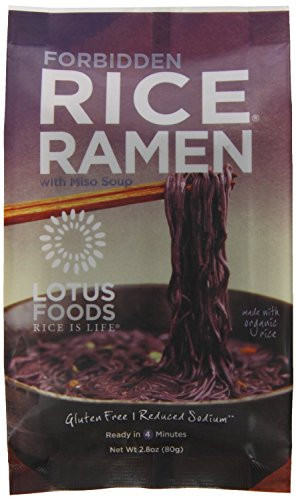 Lotus Foods Organic Forbidden Rice Ramen with Miso Soup 28 Ounce  10 per case