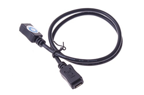 SMAKN Mini USB 5pin Female to Micro USB 5pin Female Data Charge Extension Cable 50cm