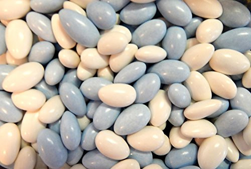 Sconza Jordan Almonds Pastel Blue And White 3 Pound  48 OZ