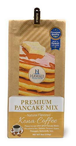 Hawaii Selection Pancake Mix Premium Kona Coffee 8 Ounce