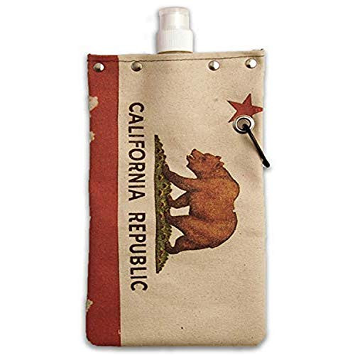 Capabunga ToteAble Canvas Wine Canteen 25Ounce California Bear Flag