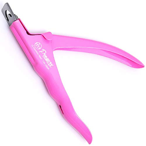 ProMax Acrylic Tip Cutters Ergonomic Style False Nail Tip Clipper Cutters Trimmers Nail Tips Slicers Manicure  Pedicure Nail Art Tools Stainless Steel With very Attractive Colours Pink13010004