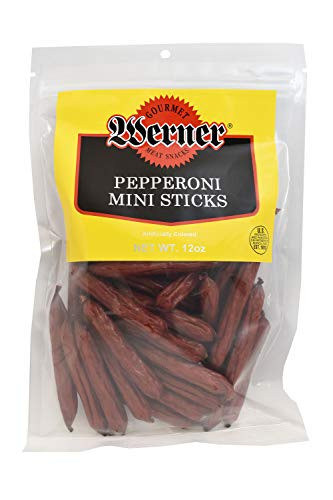 Werner Gourmet Meat Snacks Pepperoni Mini Sticks  12 oz