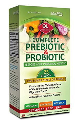 Olympian Labs Complete Prebiotic and Probiotic Supplement 30 Count