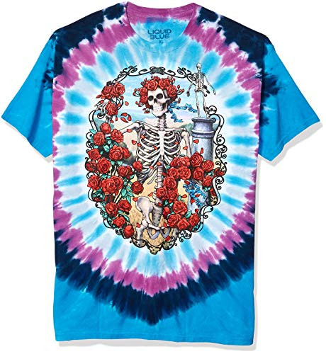 Liquid Blue Mens Grateful Dead 30Th Anniversary Short Sleeve TShirtMultiXLarge