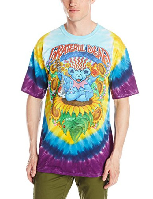Liquid Blue Mens Grateful Dead Guru Bear TShirt Multi Medium