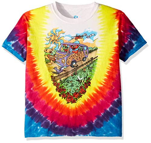 Liquid Blue Kids Little Grateful Dead Summer Tour Bus Short Sleeve TShirt TieDye Small