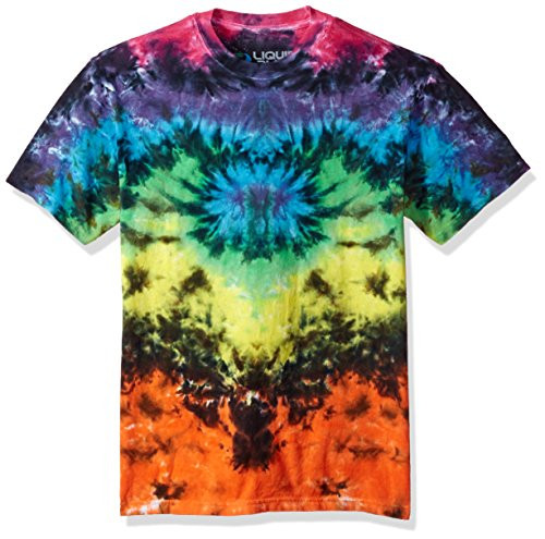 Liquid Blue Mens Butterfly Krinkle Short Sleeve TShirt Multi Colored tie dye Medium Liquid Blue Mens Butterfly Krinkle Short Sleeve TShirt Multi Colored tie dye Medium