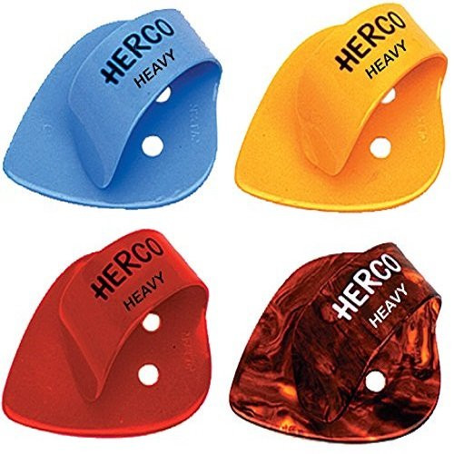 Herco HE113 Flat Thumbpicks Heavy 24Bag