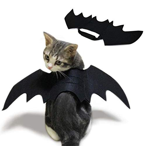 Cat Costume Halloween Pet Bat Wings Cute Puppy Cat Dog Little Devil Dress Up Accessories Black Bat Wings