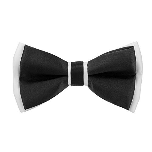 ZTON Handcrafted Adjustable Formal Pet Bowtie Collar Neck Tie for Dogs  Cats Black