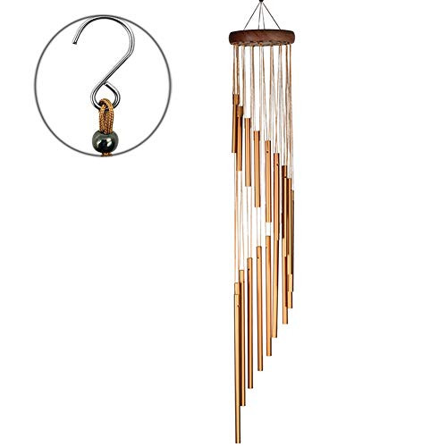 Lemonfreed Wind Chimes Outdoor36 inch Wind Chimes Beautiful Wind Chimes with Hook18 Metal Tubes