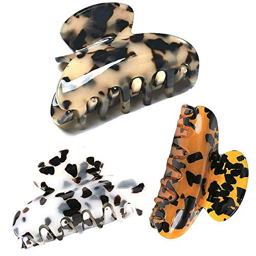 3 Pack Claw Hair Clips for Women Girls 39 Inch Tortoise Barrettes Acrylic Hair Jaw Clips Clamp Celluloid Leopard Print Hair Clips for Thick Hair 3 Pack Claw Hair Clips for Women Girls 39 Inch Tortoise Barrettes Acrylic Hair Jaw Clips Clamp Celluloid Leopard Print Hair Clips for Thick Hair