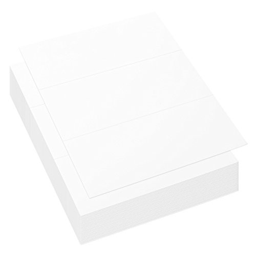 100 Sheets Trifold Brochure Paper - Tri Fold Pamphlet and Flyer Paper for Creating DIY Brochures, 11 x 8.5 Inches