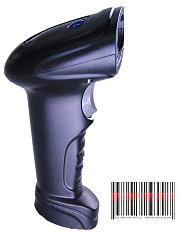 USB Cable Barcode Scanner, 1D Laser Automatic Bar Code Reader Scanner for POS Scanning Reader