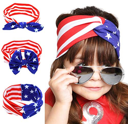 4th of July Headband American Independence Day Infant Baby Girls Headband Zerowin Flag Style Bow Hairband for 03 Years Pack of 3 2 Bowknot 4th of July Headband American Independence Day Infant Baby Girls Headband Zerowin Flag Style Bow Hairband for 03 Years Pack of 3 2 Bowknot