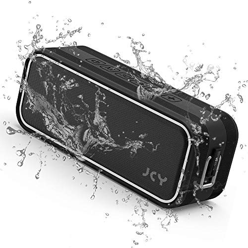 JCY Waterproof Bluetooth Speaker Outdoor Wireless Speaker with Rich Bass   Portable Bluetooth Speaker with IPX7 Waterproof 3D Digital Sound with DSP Technology Builtin Mic