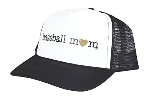 Mother Trucker  co Baseball Mom Womens Trucker Hat In BlackWhite