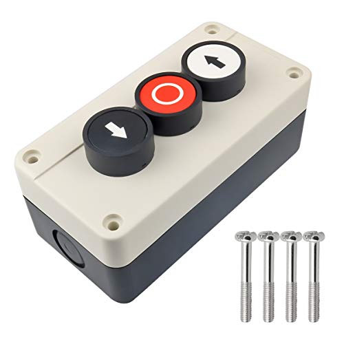 Nxtop Push Button Switch Station Momentary NO BlackNC RedNO White 400V 10A6A