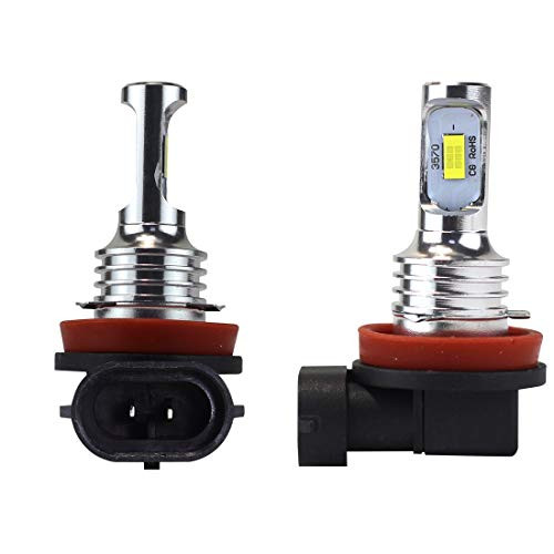 H8 LED Fog Light Bulb Newest Version 3570 CSPChips Extremenly Bright Fog Lights LED Fog Lamp Bulbs White 6000K Use For Fog Lights IP67 Waterproof Fog LightsH11H9H8