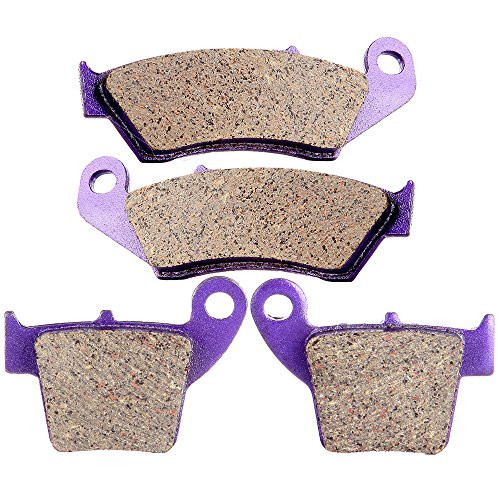 SCITOO Carbon Fiber Brake Pads Fit for 20022012 Honda CR125RHonda CR250RHonda CRF250RHonda CRF250XHonda CRF450RHonda CRF450X Front and Rear