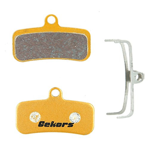 Gekors Metallic Bicycle Disc Brake Pads for Shimano Saint M810Zee M640 1 Pair with a Spring Golden Gekors Metallic Bicycle Disc Brake Pads for Shimano Saint M810Zee M640 1 Pair with a Spring Golden