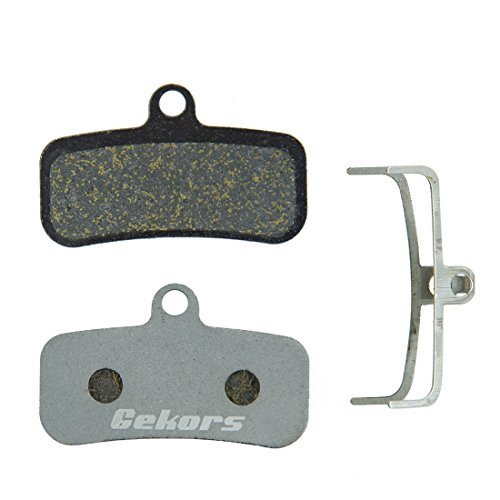 Gekors Lightweight SemiMetallic Bicycle Disc Brake Pads with Aluminum Back for Shimano Saint M810 M820 Zee M640 1 Pair with a Spring