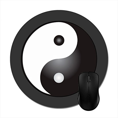 Smity 106 Round Mousepads Yin Yang Symbol: Mouse Mat