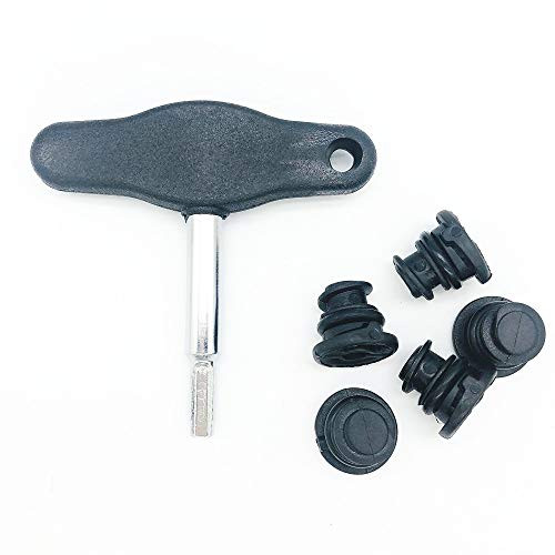 ZOK 5 PCS Oil Pan Drain Plug Screw 06L103801 With 1 PCS Removal Install Tool Assembly T10549 Fit For VW Audi Skoda Seat Application ZOK 5 PCS Oil Pan Drain Plug Screw 06L103801 With 1 PCS Removal Install Tool Assembly T10549 Fit For VW Audi Skoda Seat Application
