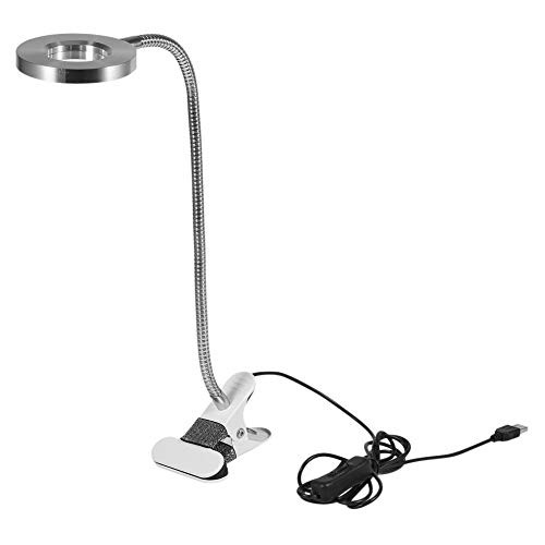 Table Lamp with Clamp Portable Cold Light USB LED Lamp Eyes Protection with Clamp Fixed on Table for Tattoo Permanent Eyebrow Tattoo Manicure Beauty