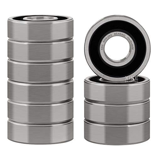 XiKe 10 Pcs 60002RS Double Rubber Seal Bearings 10x26x8mm PreLubricated and Stable Performance and Cost Effective Deep Groove Ball Bearings XiKe 10 Pcs 60002RS Double Rubber Seal Bearings 10x26x8mm PreLubricated and Stable Performance and Cost Effective Deep Groove Ball Bearings