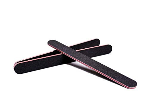 Aoshang 10 PCS Professional Double Sided 100180 Emery Board Grit Nail Files ?Acrylic Nail Buffering Files Professional Manicure Pedicure Tools