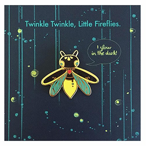 Glow In The Dark Firefly Enamel Pin by Vuduberi