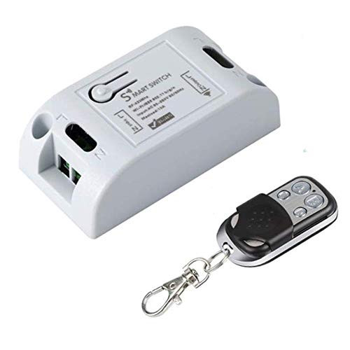WiFi Smart Switch 433 Mhz Wireless RF Receiver Smart Home Module 110V 220V Remote Control Light Switches Compatible with Alexa