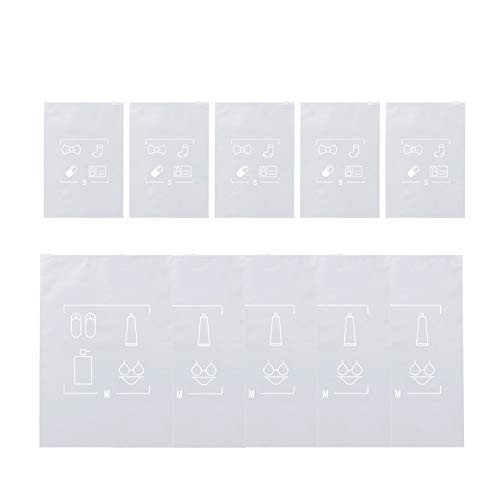 Travel Luggage Storage Bag With Zipper Closure Waterproof Pouch EVA Soft Transparent Bags for Suit Clothes Shoes Toiletry Makeup Organizer  10 Pack 5S5M Travel Luggage Storage Bag With Zipper Closure Waterproof Pouch EVA Soft Transparent Bags for Suit Clothes Shoes Toiletry Makeup Organizer  10 Pack 5S5M