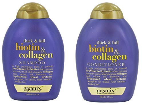 Organix Thick and Full Biotin and Collagen DUO Set Shampoo  Conditioner 13 Ounce 1 Each by OGX