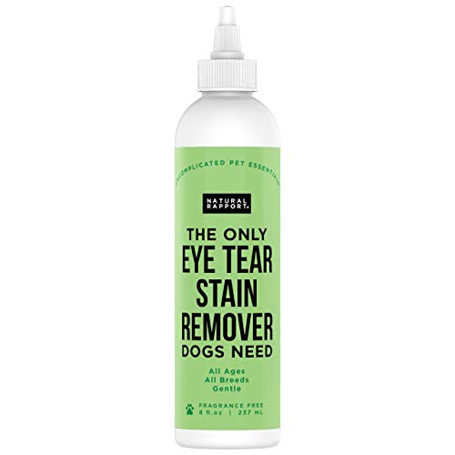 Natural Rapport Dog Pet Tear Stain Remover The Only Eye Tear Stain Remover Dogs Need Natural Rapport Dog and Cat Tears Stain Removing Treatment 8 fl oz Natural Rapport Dog Pet Tear Stain Remover The Only Eye Tear Stain Remover Dogs Need Natural Rapport Dog and Cat Tears Stain Removing Treatment 8 fl oz