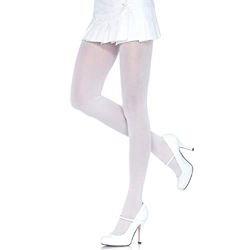 Leg Avenue Womens Plus Size Nylon Tights White