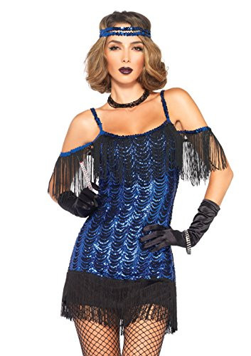 Leg Avenue Womens Gatsby Flapper Blueblack Medium