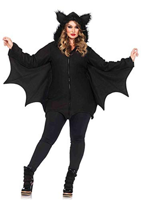 Leg Avenue Womens Plus Size Cozy Bat Black 3X  4X