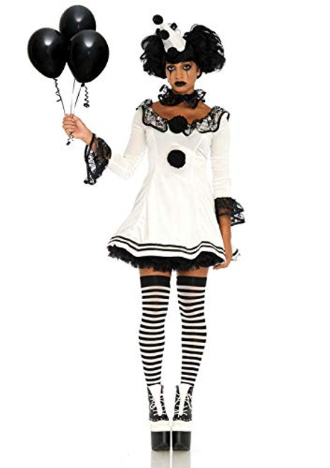 Leg Avenue Womens Costume WhiteBlack MediumLarge