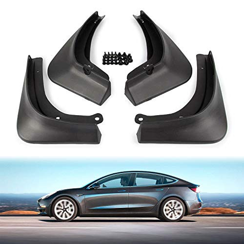 Tesla Model 3 Mud Flaps Splash Guard Fender Car Front Rear Mudguard for Model 3 20162019 4PCSSet