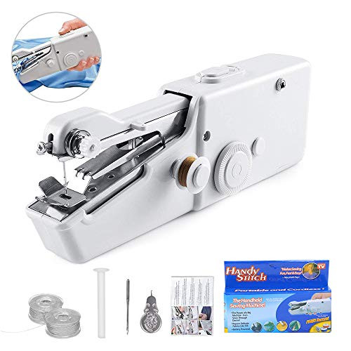 Mini Handheld Portable Sewing Machine Cordless Electric Hand Sewing Machine Quick Handy Stitch for Fabric Clothing Kids Cloth Pet Clothes Mini Handheld Portable Sewing Machine Cordless Electric Hand Sewing Machine Quick Handy Stitch for Fabric Clothing Kids Cloth Pet Clothes