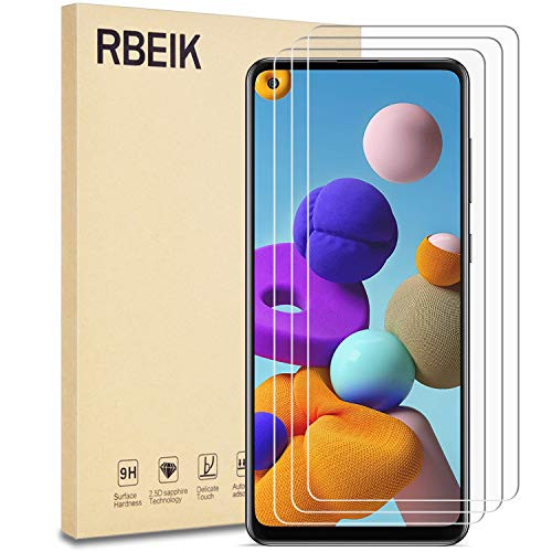 3 Pack RBEIK for Samsung Galaxy A21S Screen Protector Glass Premium AntiFingerprints Scratch Resistance Bubble Free 9H Hardness Tempered Glass for Samsung Galaxy A21SA71A71 5G
