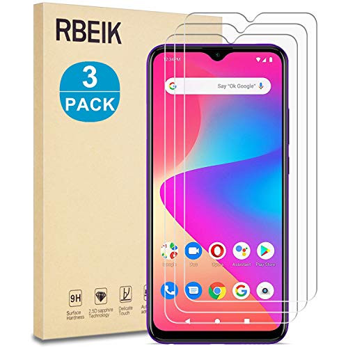 Blu G90 Pro Screen Protector 3PACK RBEIK 9H Hardness AntiScratch AntiFingerprint 25D Glass EasyInstall Tempered Glass Screen Protector for Blu G90 Pro