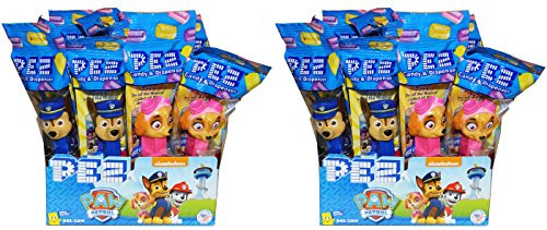 Pez Paw Patrol Dispensers  Individually Wrapped Pez Dispensers with 2 Individually Wrapped Rolls of Candy 24 Pack